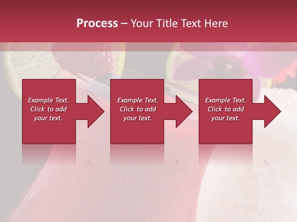 A Red Drink With A Garnish On Top Of It PowerPoint Template
