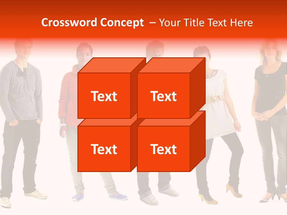 A Group Of People Standing Next To Each Other PowerPoint Template