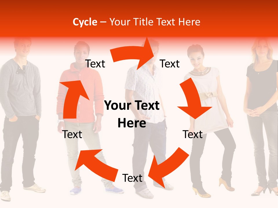 A Group Of People Standing Next To Each Other PowerPoint Template