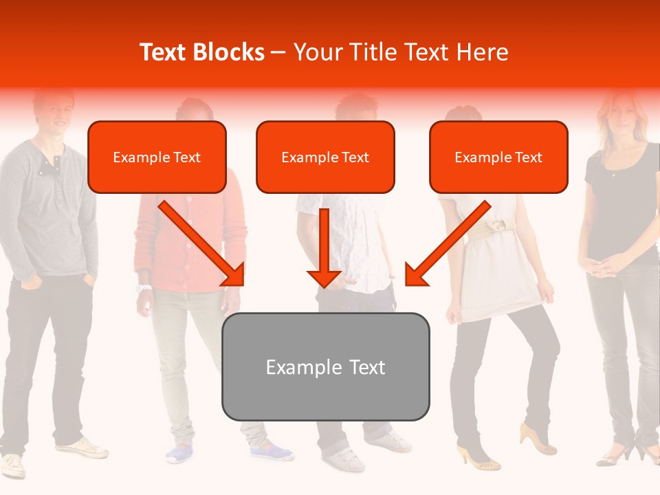A Group Of People Standing Next To Each Other PowerPoint Template
