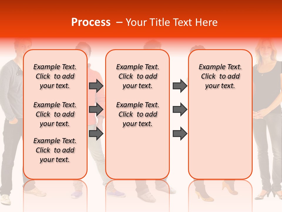 A Group Of People Standing Next To Each Other PowerPoint Template
