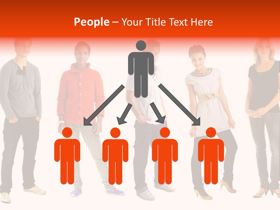 A Group Of People Standing Next To Each Other PowerPoint Template