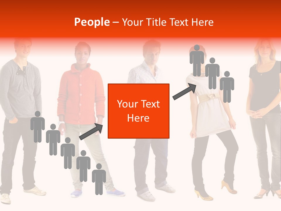 A Group Of People Standing Next To Each Other PowerPoint Template