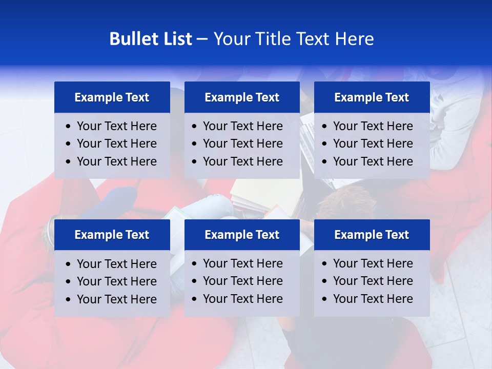 A Group Of People Sitting On Bean Bag Chairs Working On Laptops PowerPoint Template