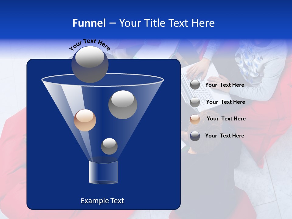 A Group Of People Sitting On Bean Bag Chairs Working On Laptops PowerPoint Template