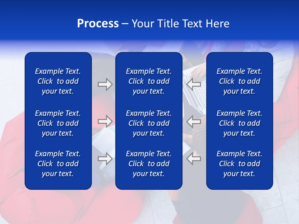 A Group Of People Sitting On Bean Bag Chairs Working On Laptops PowerPoint Template