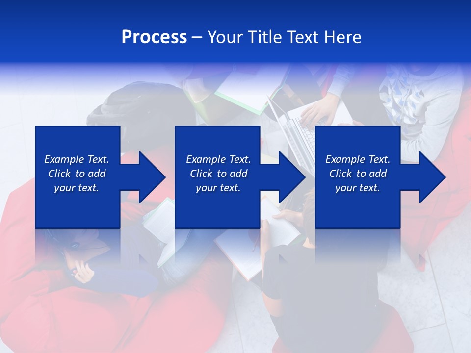 A Group Of People Sitting On Bean Bag Chairs Working On Laptops PowerPoint Template