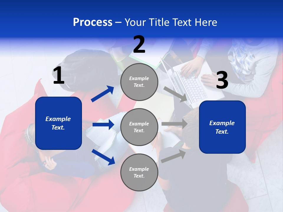 A Group Of People Sitting On Bean Bag Chairs Working On Laptops PowerPoint Template