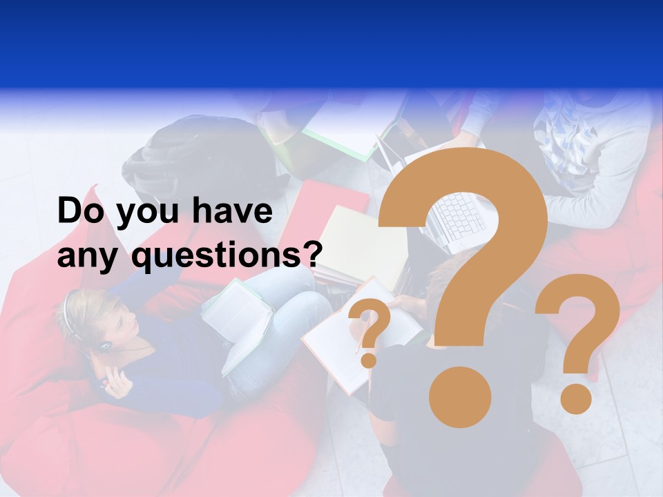 A Group Of People Sitting On Bean Bag Chairs Working On Laptops PowerPoint Template