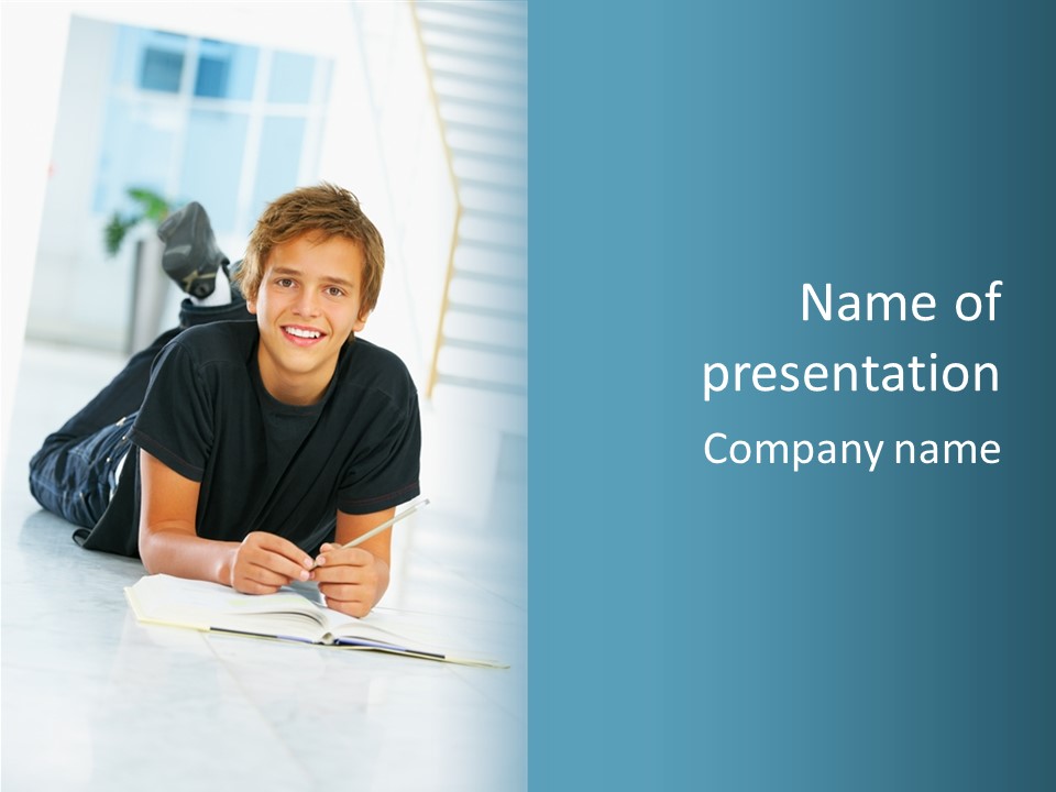 Man Mum Parent PowerPoint Template