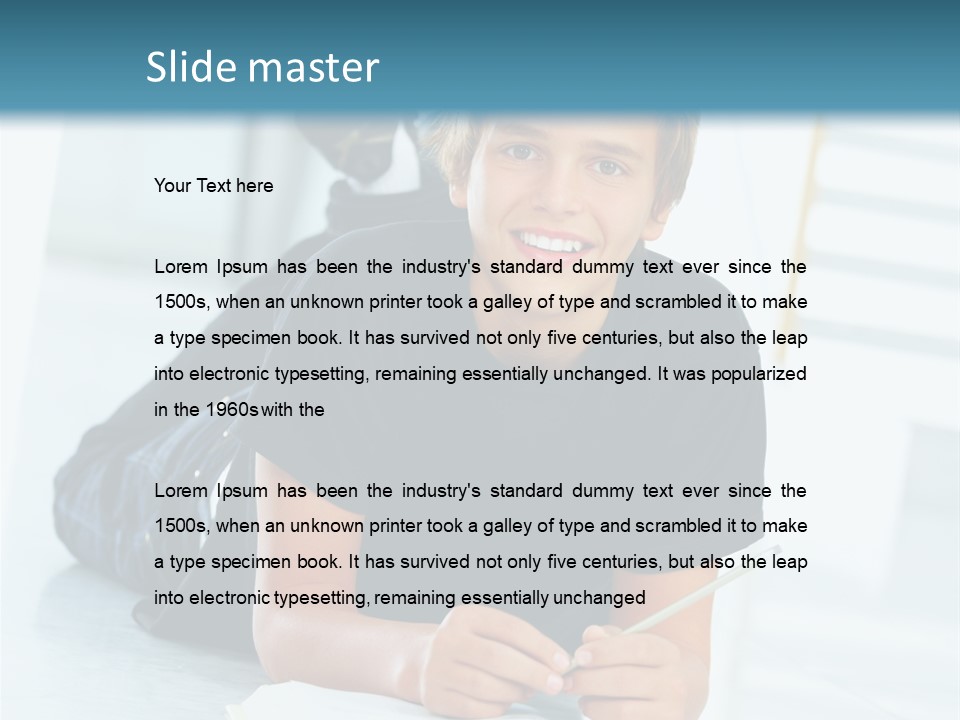 Man Mum Parent PowerPoint Template