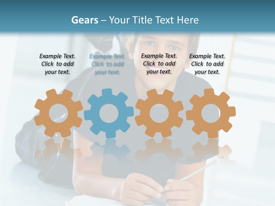 Man Mum Parent PowerPoint Template