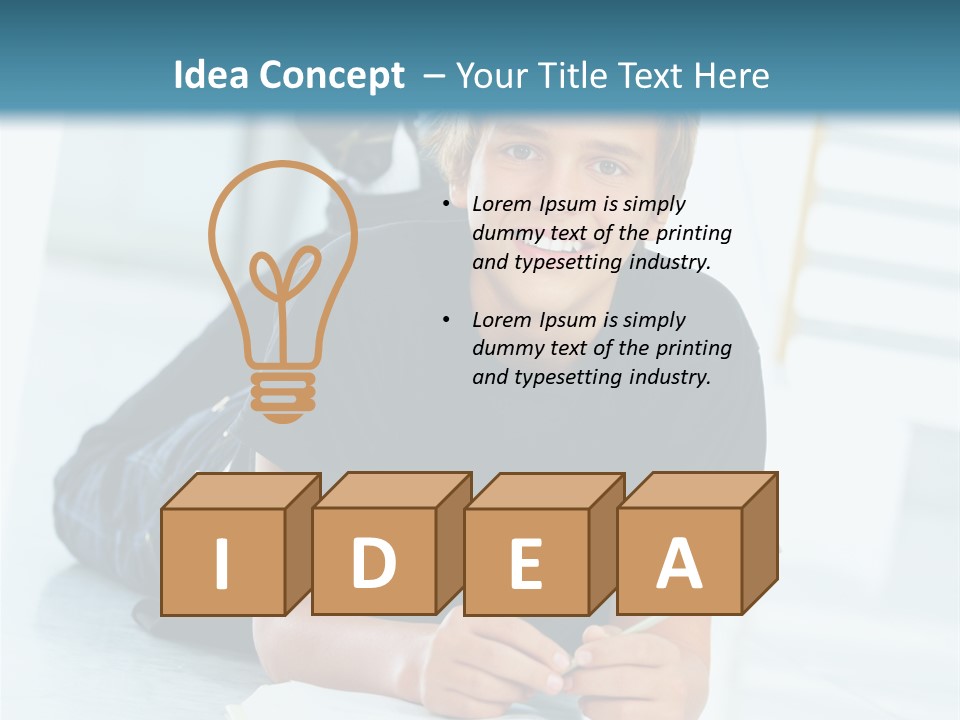 Man Mum Parent PowerPoint Template