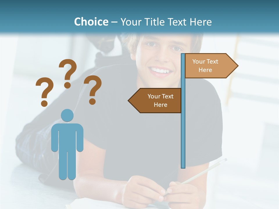 Man Mum Parent PowerPoint Template