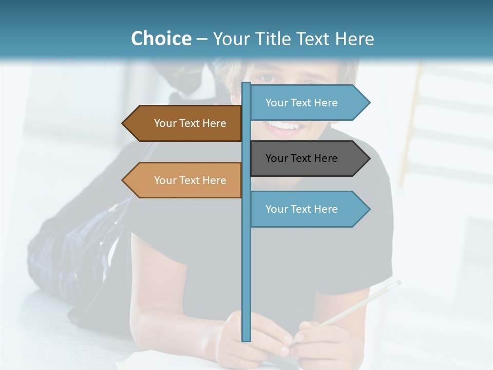 Man Mum Parent PowerPoint Template