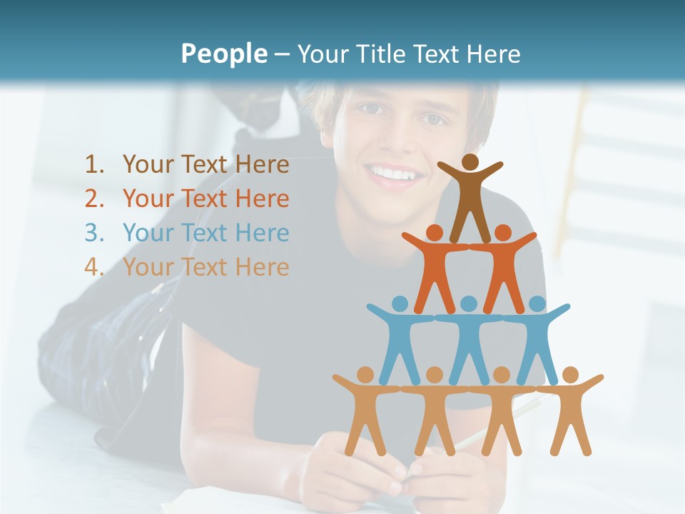 Man Mum Parent PowerPoint Template