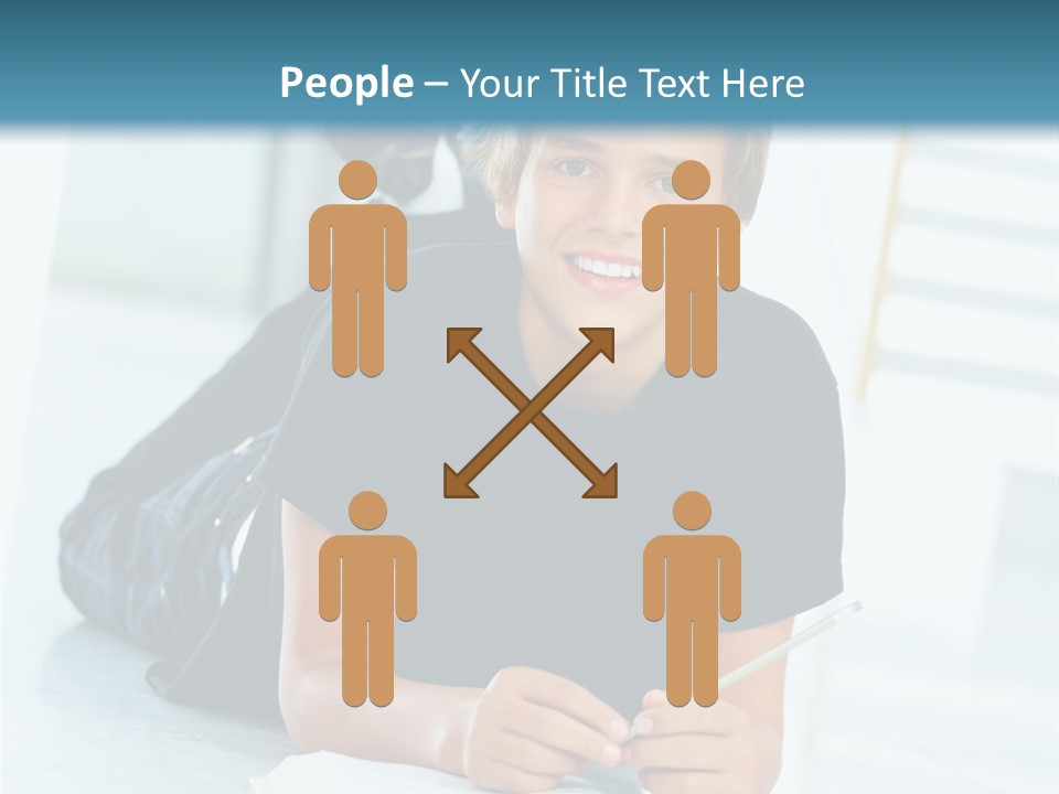 Man Mum Parent PowerPoint Template