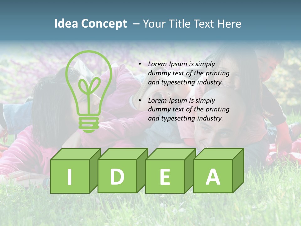 Man Mum Parent PowerPoint Template