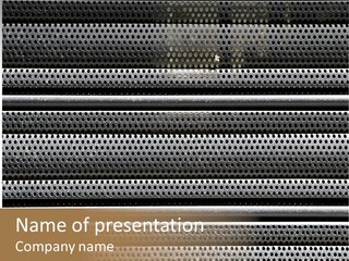 Texture Rust Silver PowerPoint Template