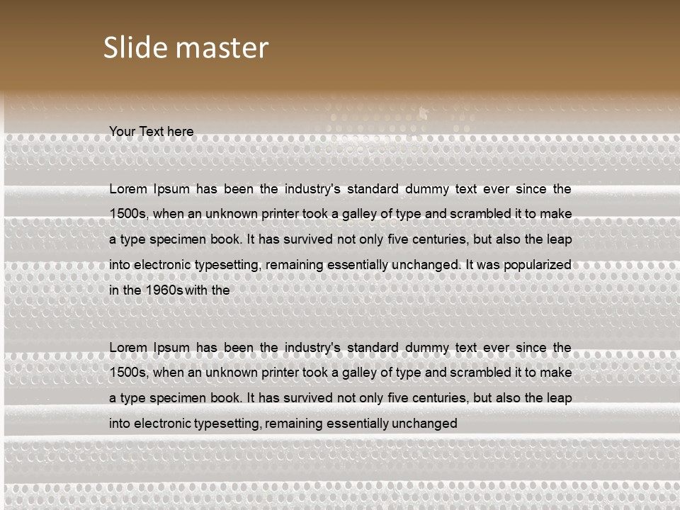 Texture Rust Silver PowerPoint Template