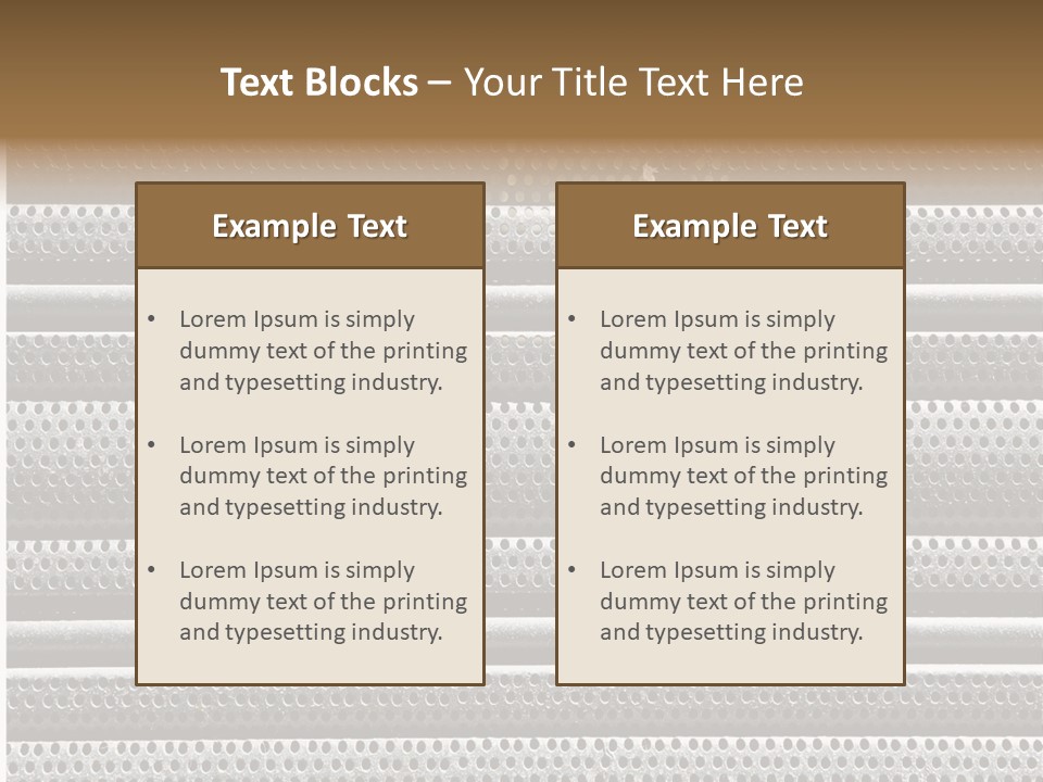Texture Rust Silver PowerPoint Template
