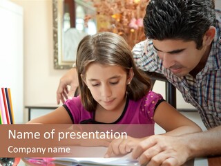 Family Assignment Desk PowerPoint Template