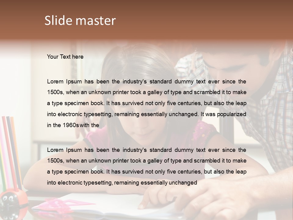 Family Assignment Desk PowerPoint Template