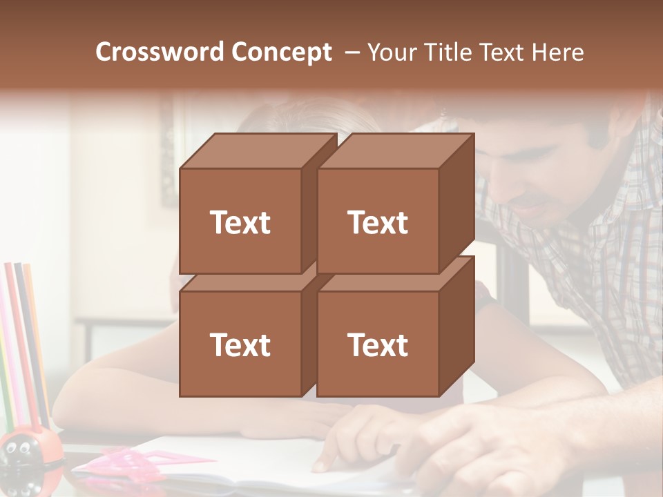 Family Assignment Desk PowerPoint Template