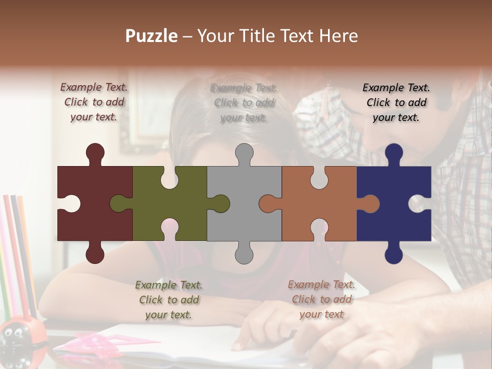 Family Assignment Desk PowerPoint Template