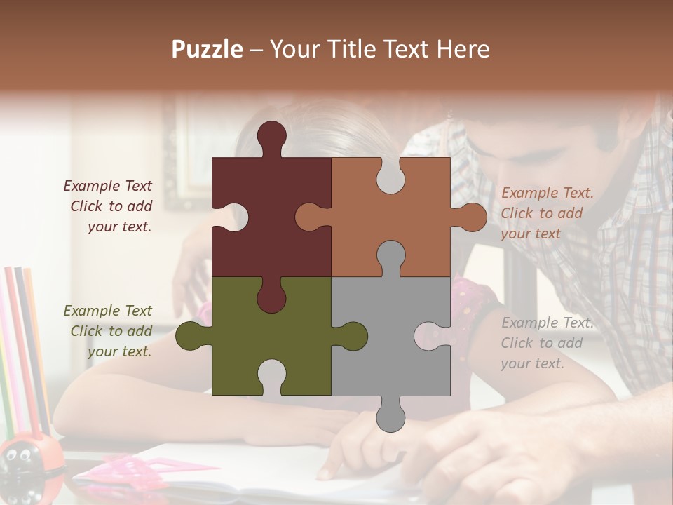 Family Assignment Desk PowerPoint Template