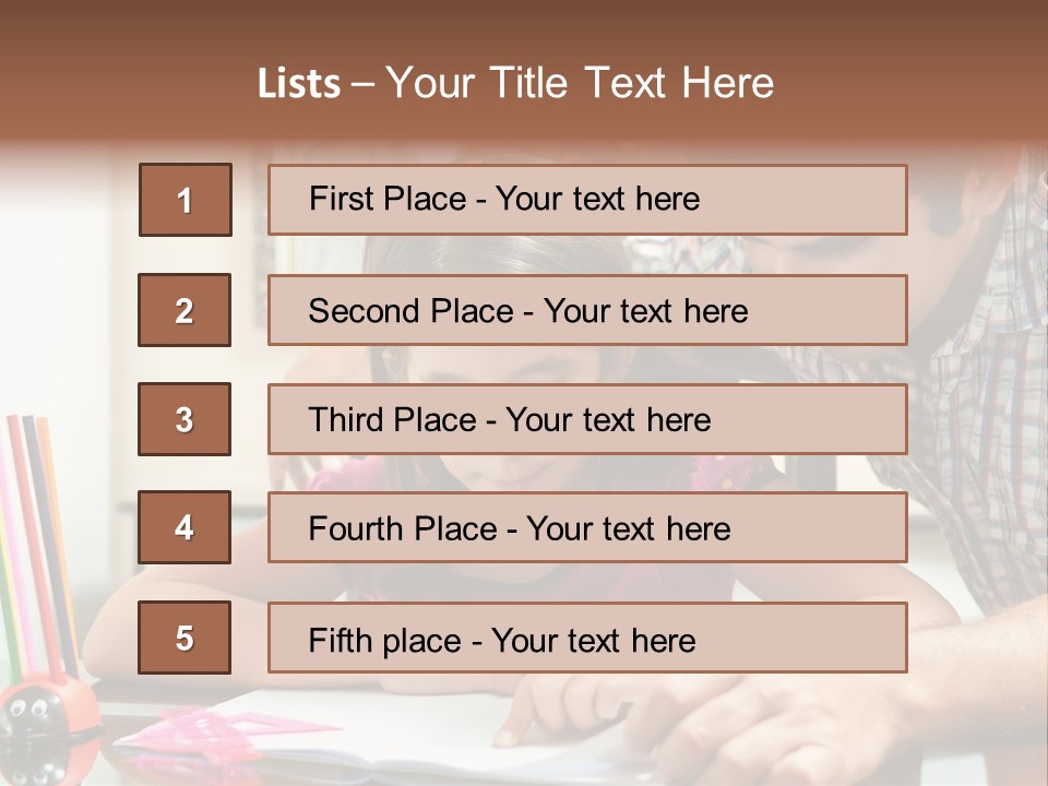 Family Assignment Desk PowerPoint Template
