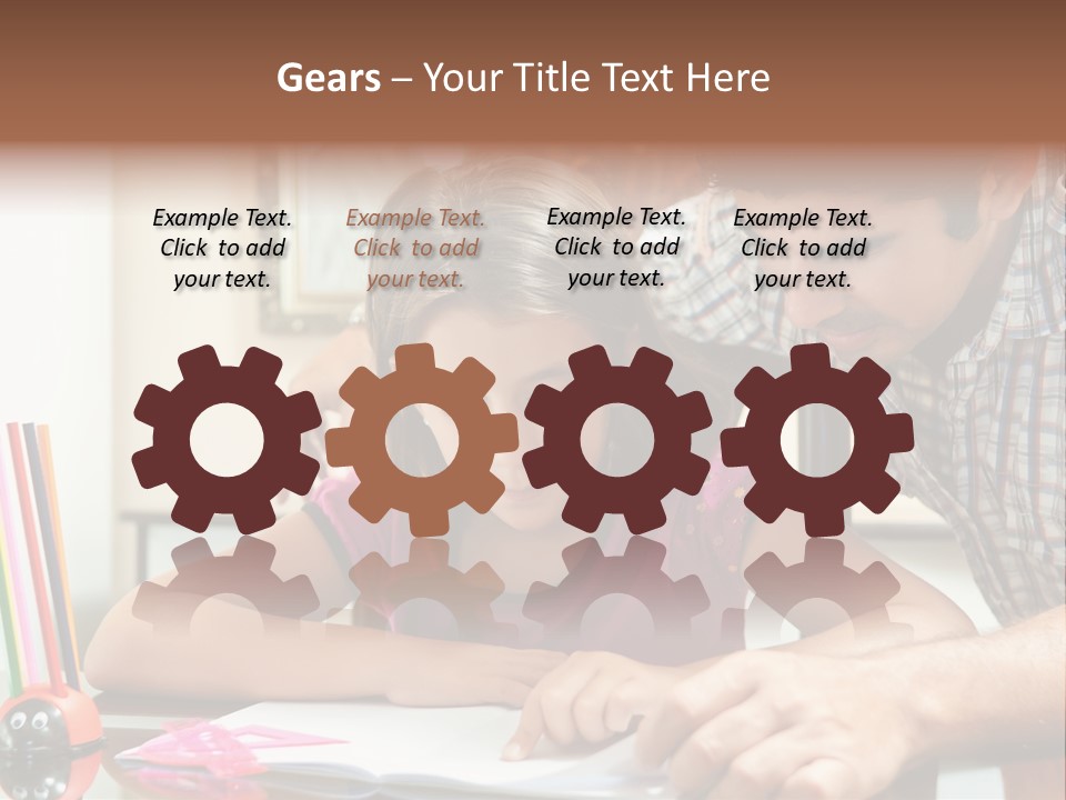 Family Assignment Desk PowerPoint Template