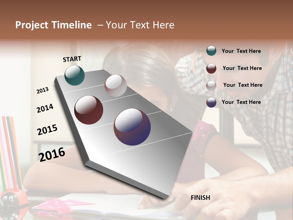 Family Assignment Desk PowerPoint Template