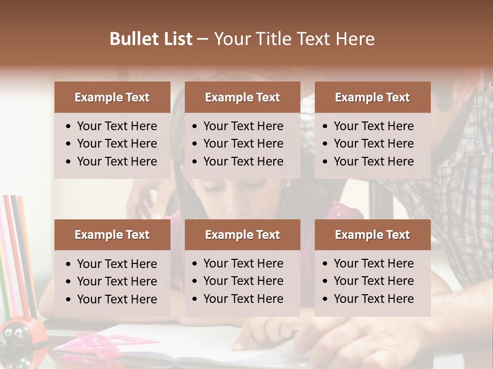 Family Assignment Desk PowerPoint Template