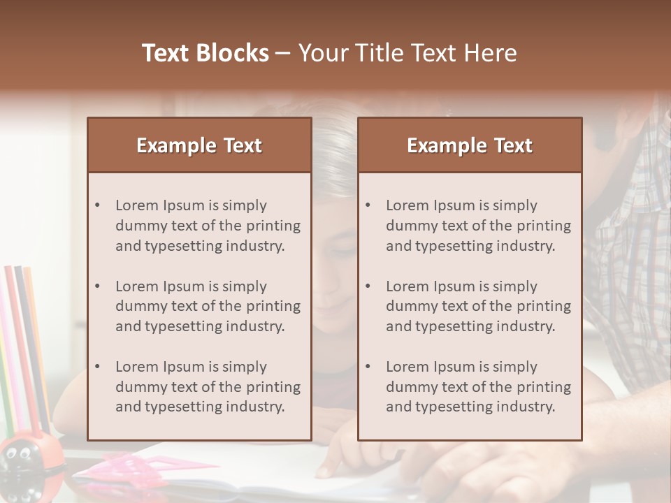 Family Assignment Desk PowerPoint Template