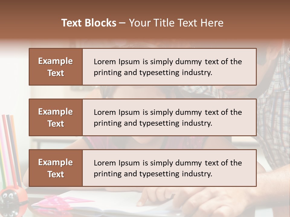 Family Assignment Desk PowerPoint Template