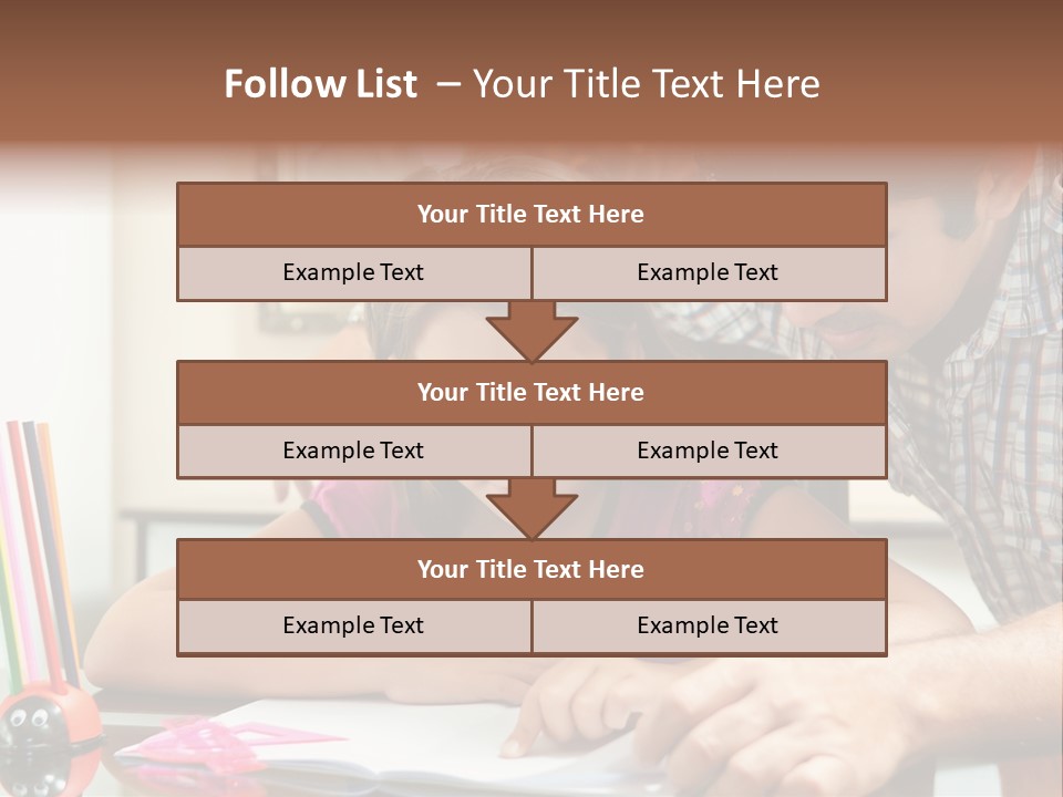 Family Assignment Desk PowerPoint Template