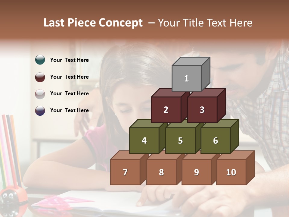 Family Assignment Desk PowerPoint Template
