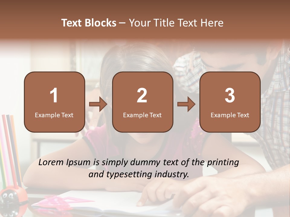 Family Assignment Desk PowerPoint Template