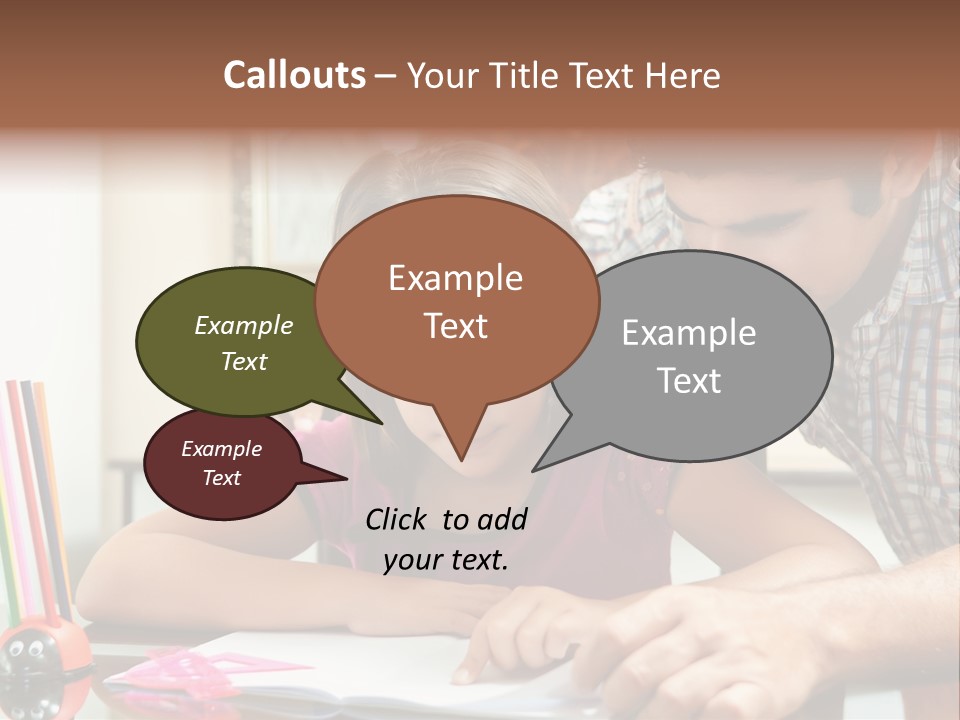 Family Assignment Desk PowerPoint Template