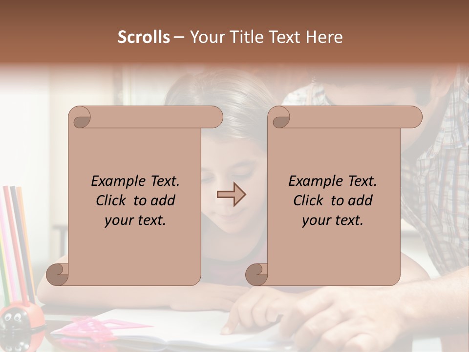 Family Assignment Desk PowerPoint Template