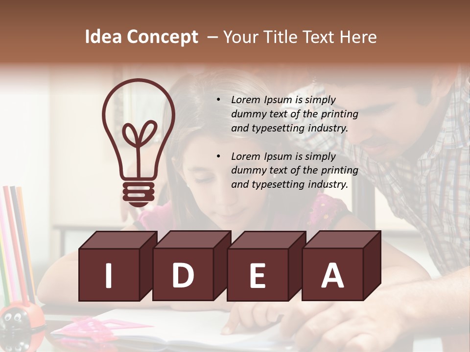 Family Assignment Desk PowerPoint Template