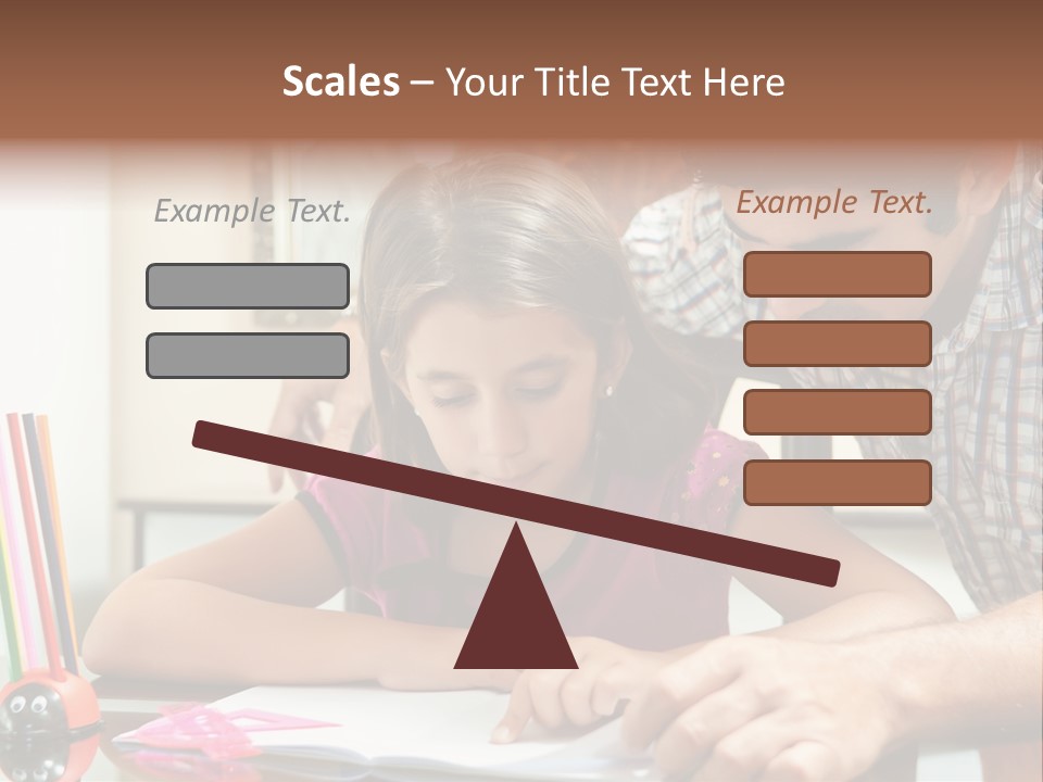Family Assignment Desk PowerPoint Template