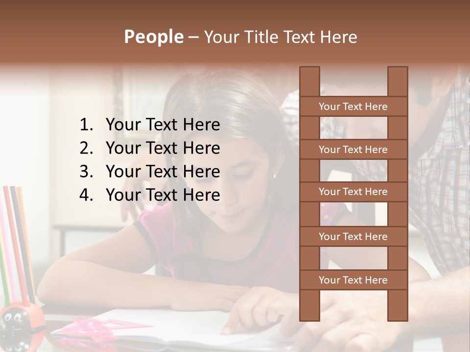 Family Assignment Desk PowerPoint Template