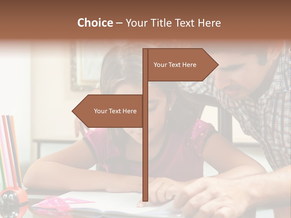Family Assignment Desk PowerPoint Template