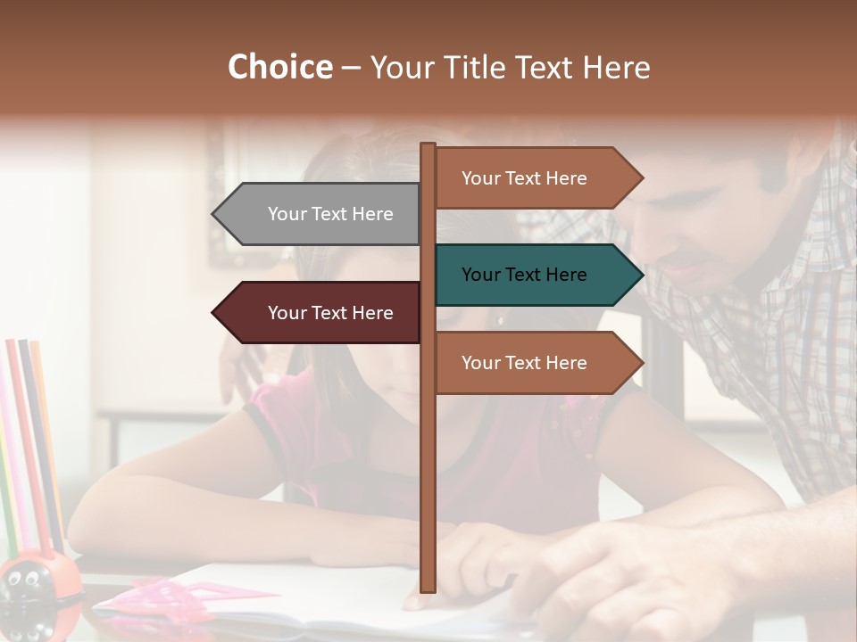 Family Assignment Desk PowerPoint Template