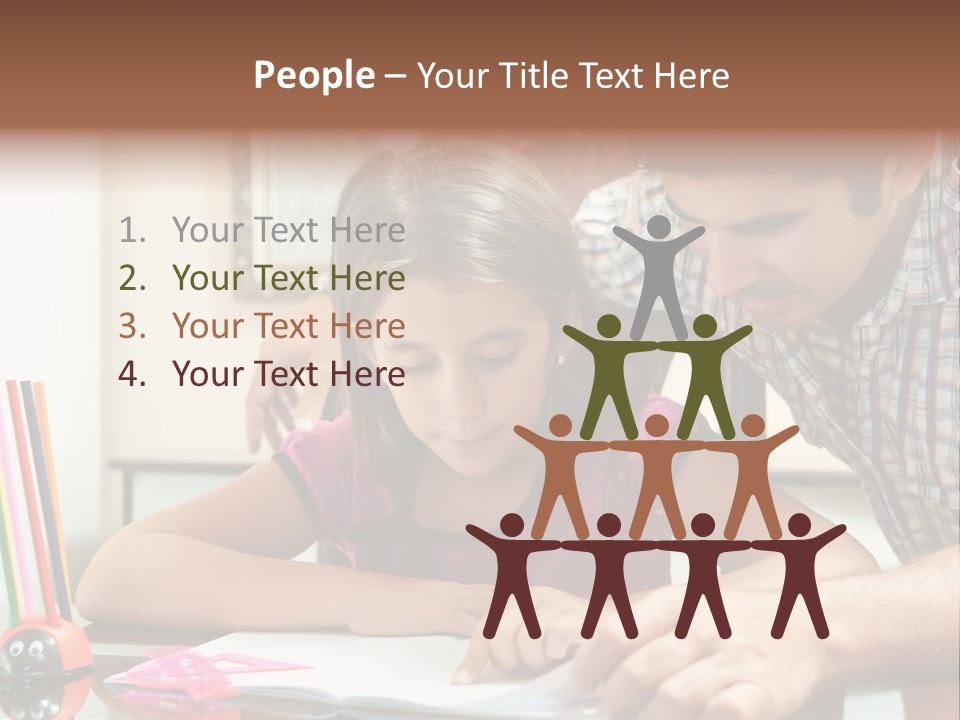 Family Assignment Desk PowerPoint Template