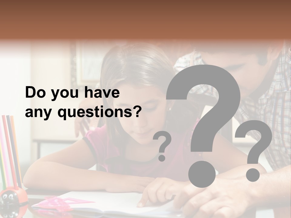 Family Assignment Desk PowerPoint Template