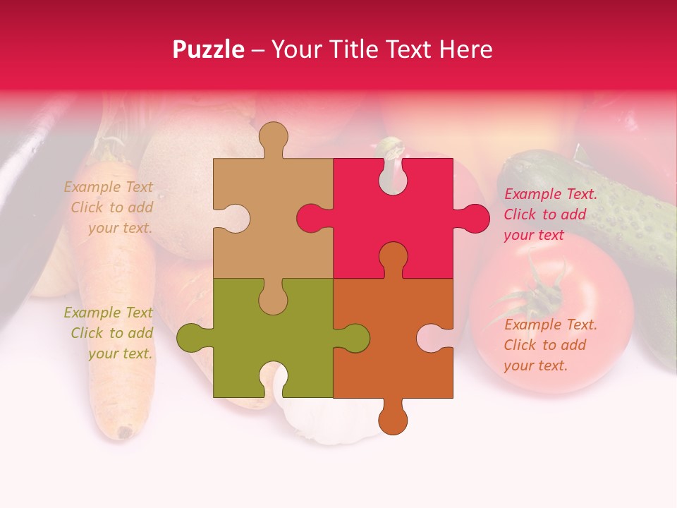 Paprika Cucumber Eggplant PowerPoint Template