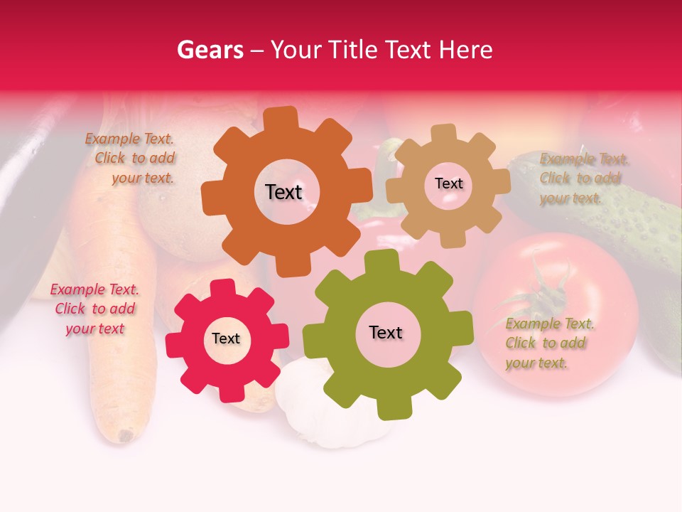 Paprika Cucumber Eggplant PowerPoint Template